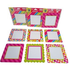 NWT Teaching Tree Bright Dots & Stripes Blank Square Wall Decor‎ (Set of 45)